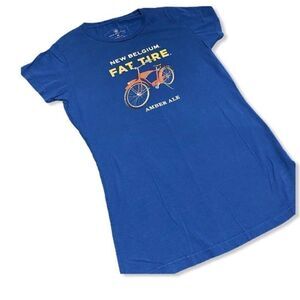 New Belgium Fat Tire Ale Keystone State womens Tee size Medium